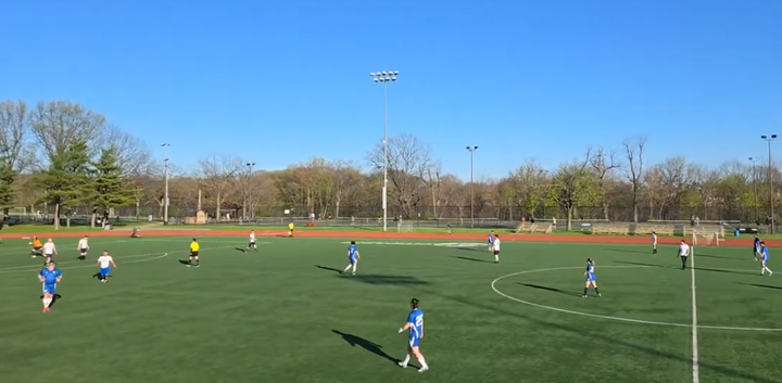Shot of the game action from last weekend's soccer game.